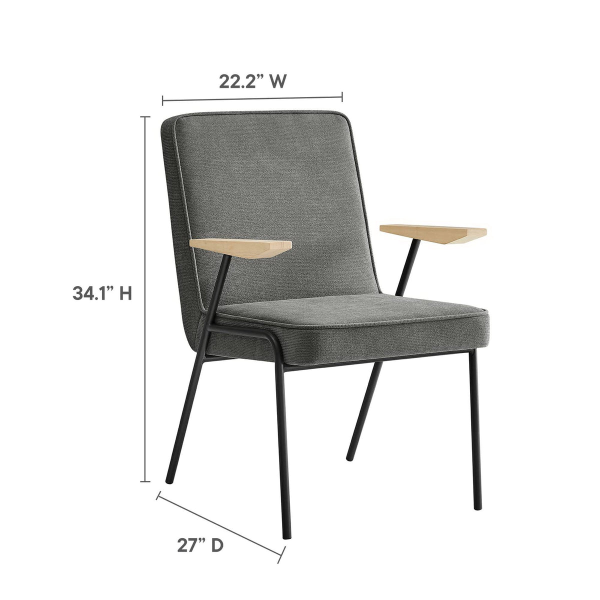 Vista Dining Chair by Modway and Warm Wood Seats