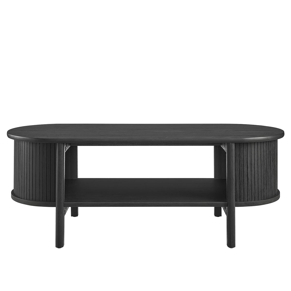 Cadence Coffee Table by Modway, round rubberwood with dark espresso finish, mid-century on Tampa Home & Garden Store
