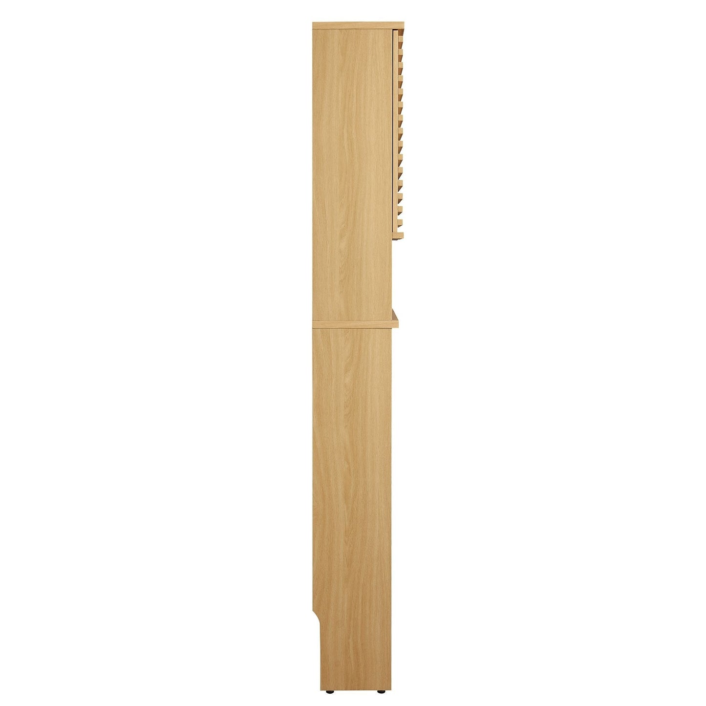 Modway over-the-toilet bathroom storage cabinet natural oak with side ladder shelves on Tampa Home & Garden Store