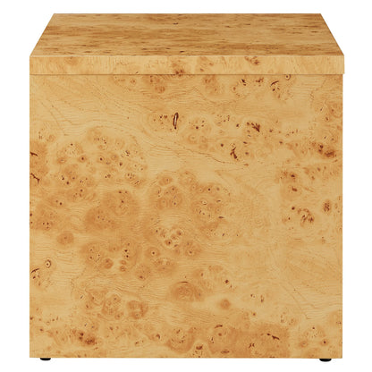Hudson 1-Drawer Burl Wood Nightstand by Modway, light burl veneer with burl grain, 1 drawer on Tampa Home & Garden Store