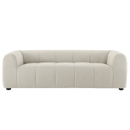 Liana Upholstered Fabric Sofa beige fabric three-seat by HouseOfZazla on Tampa Home & Garden Store