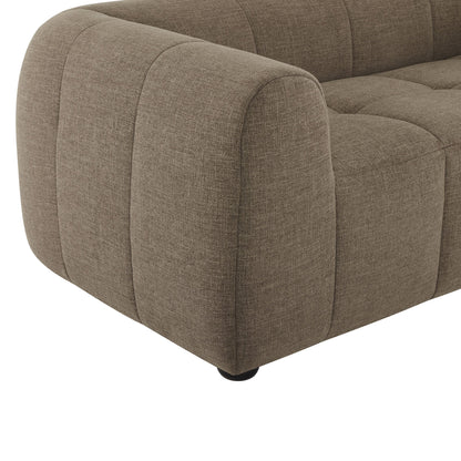 Liana Upholstered Fabric Sofa by Modway, brown textured fabric, rounded arm on Tampa Home & Garden Store