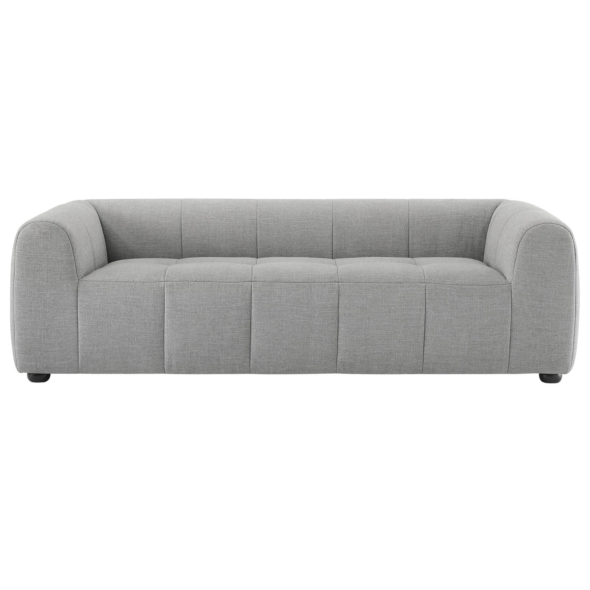Liana Upholstered Fabric Sofa by Modway, gray fabric with tufted back cushions and rounded arms on Tampa Home & Garden Store