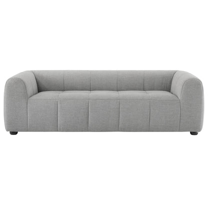 Liana Upholstered Fabric Sofa by Modway, gray fabric with tufted back cushions and rounded arms on Tampa Home & Garden Store