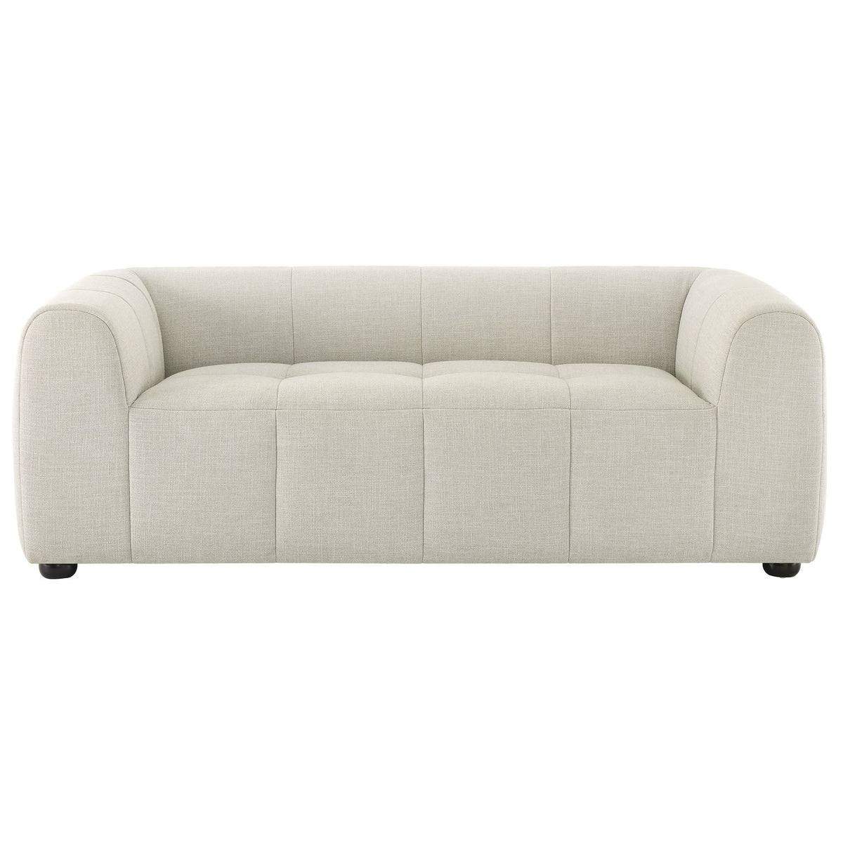 Liana Upholstered Fabric Loveseat by Modway in light beige fabric with rounded arms on Tampa Home & Garden Store
