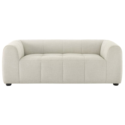 Liana Upholstered Fabric Loveseat by Modway in light beige fabric with rounded arms on Tampa Home & Garden Store