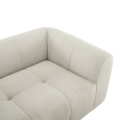 Liana upholstered fabric loveseat beige with tufted cushions by Modway on Tampa Home & Garden Store