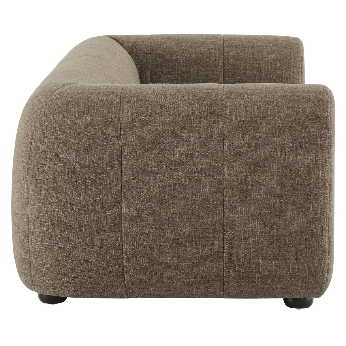 Liana Upholstered Fabric Loveseat by Modway, warm taupe fabric with curved arm on Tampa Home & Garden Store