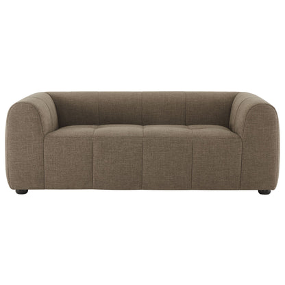 Liana upholstered fabric loveseat taupe-brown with rounded arms by Modway on Tampa Home & Garden Store