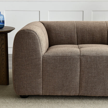 Liana Upholstered Fabric Loveseat by Modway, brown textured fabric with rounded arms on Tampa Home & Garden Store