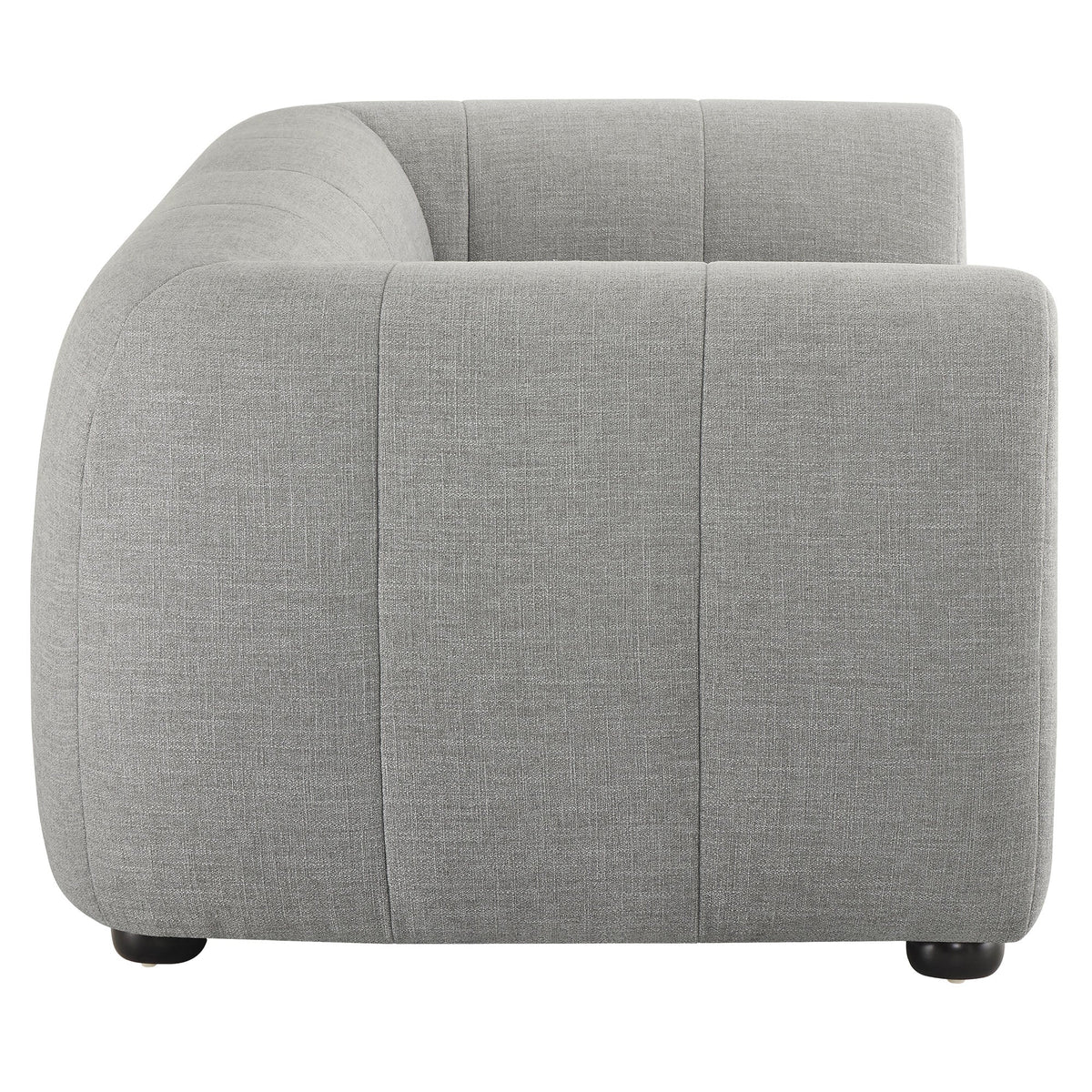 Liana Upholstered Fabric Loveseat by Modway, gray textured fabric curved arm with low feet on Tampa Home & Garden Store