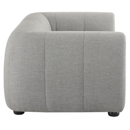 Liana Upholstered Fabric Loveseat by Modway, gray textured fabric curved arm with low feet on Tampa Home & Garden Store