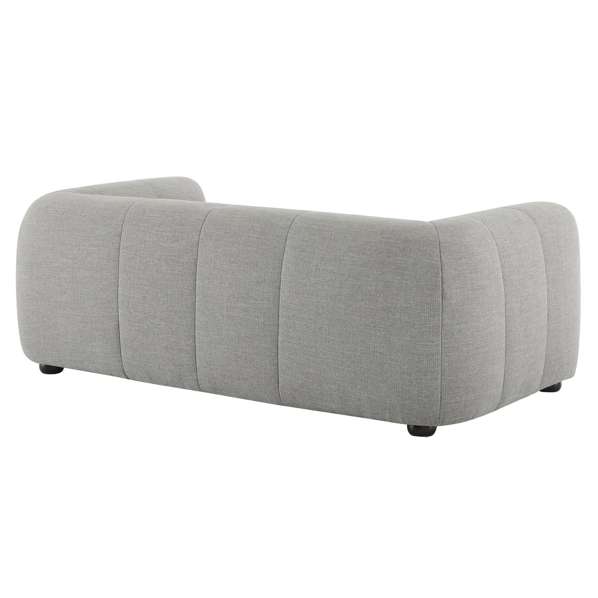 Liana Upholstered Fabric Loveseat by Modway, gray fabric with tufted back and curved arms on Tampa Home & Garden Store
