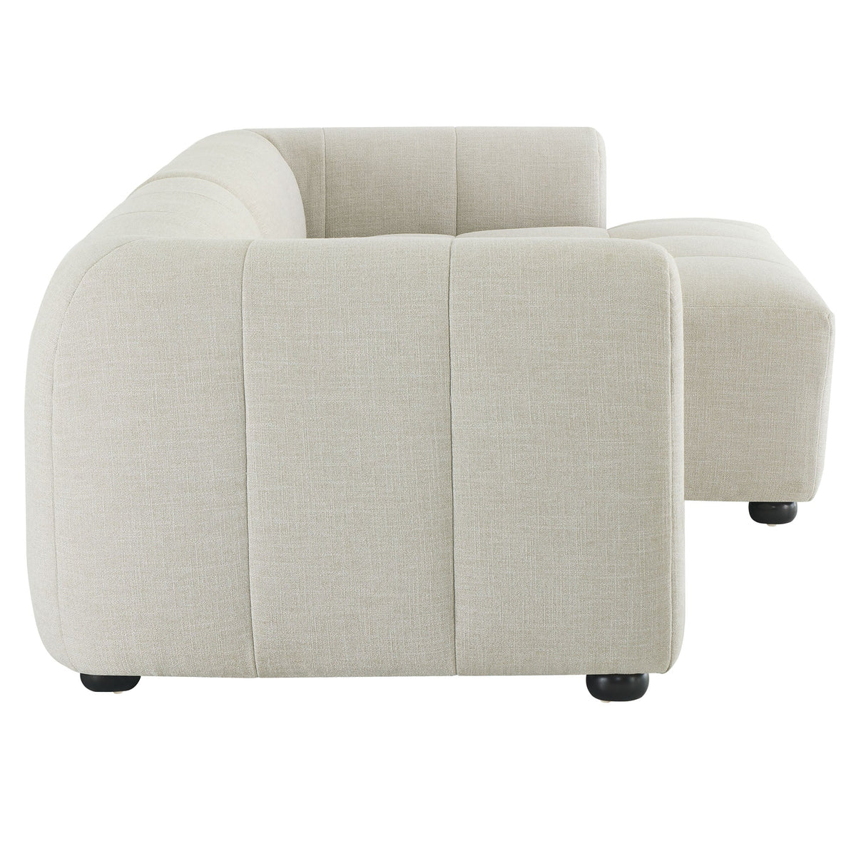 A Right Facing Liana Fabric Sofa and Chaise