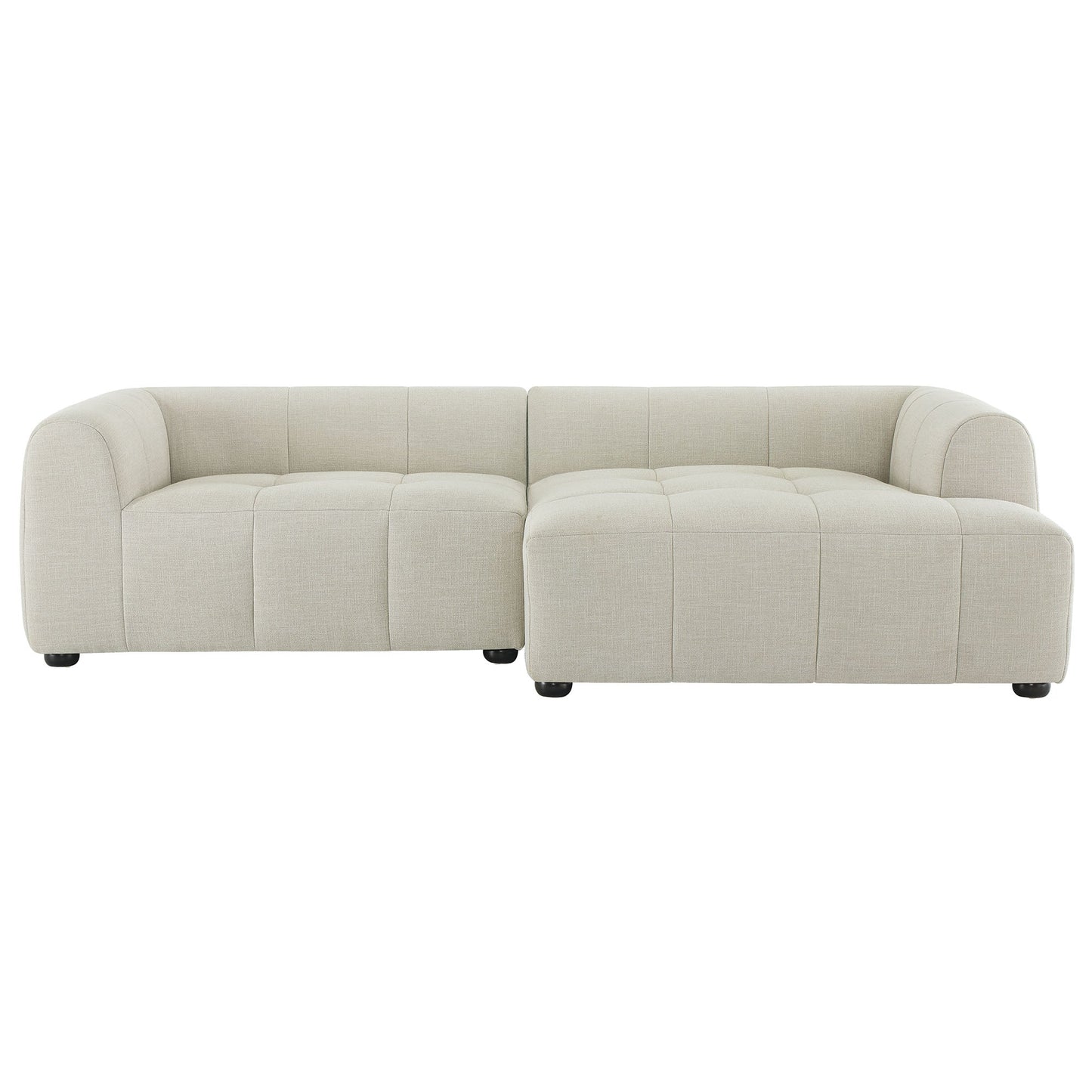 A Right Facing Liana Fabric Sofa and Chaise