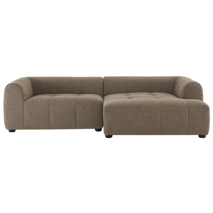 A Right Facing Liana Fabric Sofa and Chaise