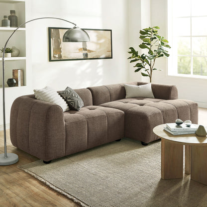 A Right Facing Liana Fabric Sofa and Chaise