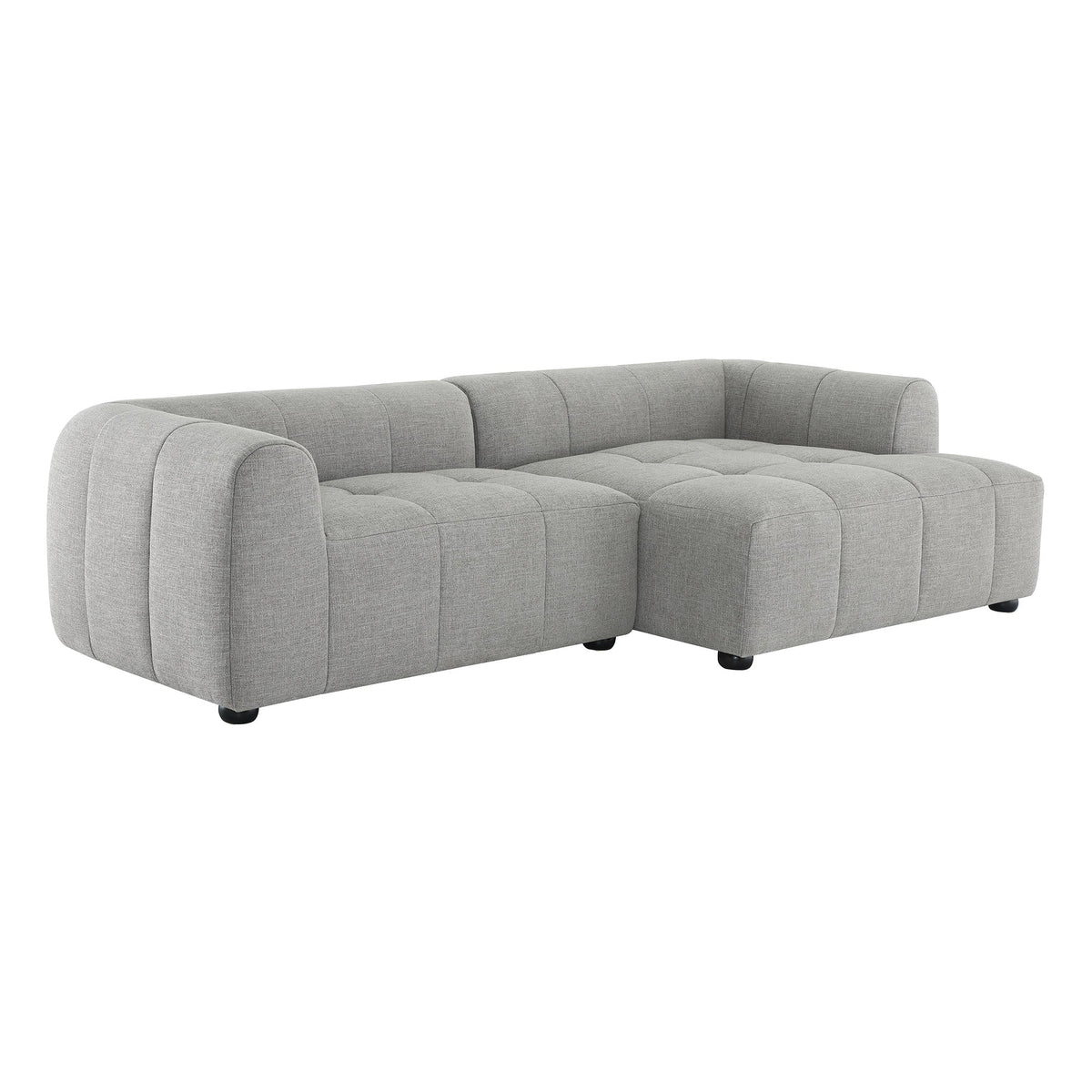 A Right Facing Liana Fabric Sofa and Chaise