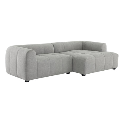 A Right Facing Liana Fabric Sofa and Chaise