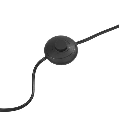 Wave Squiggle Floor Lamp base in matte black with round dimmer and cord on Tampa Home & Garden Store