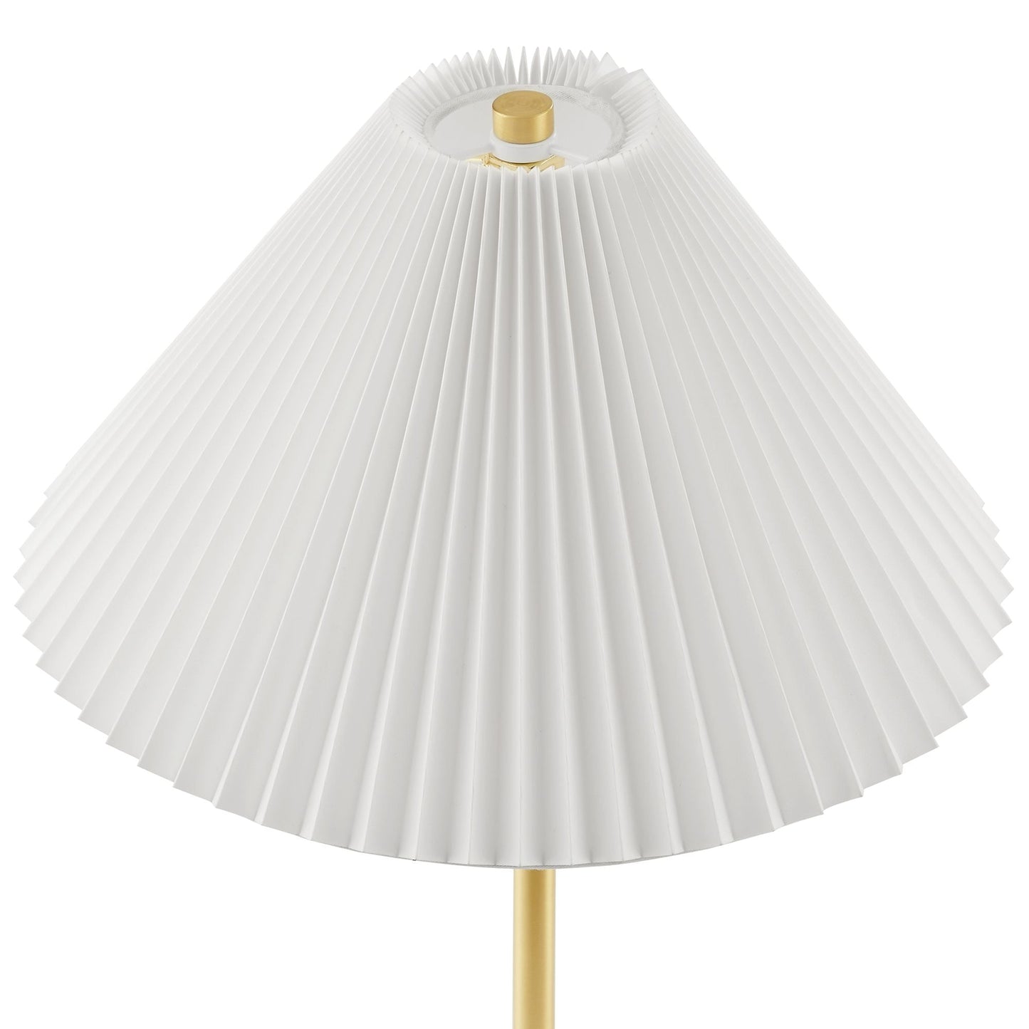 Illusion Marble Dome Table Lamp white pleated shade gold stem HouseOfZazla on Tampa Home & Garden Store
