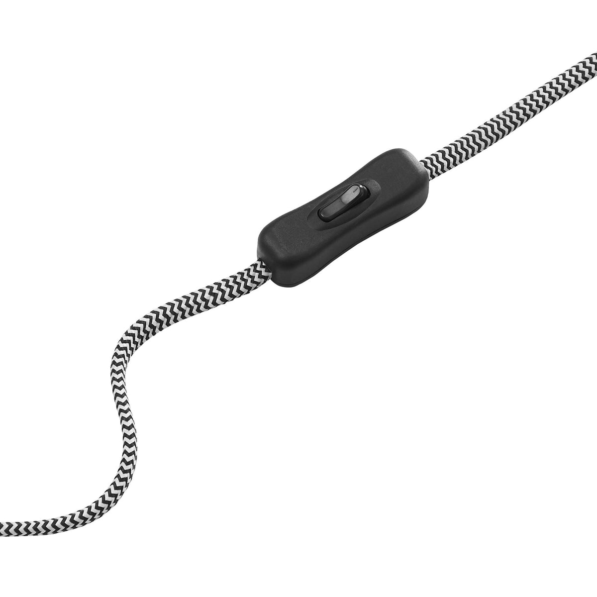 Sunlit Swivel Wall Sconce braided black-white cord with inline switch on Tampa Home & Garden Store