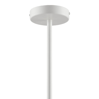 Sunlit Squiggle 4-Arm Pendant Light canopy and white stem by Modway on Tampa Home & Garden Store