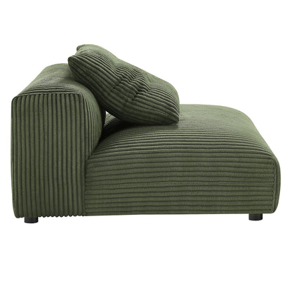 Modway 2 Piece Corduroy Modular Sofa and a Set
