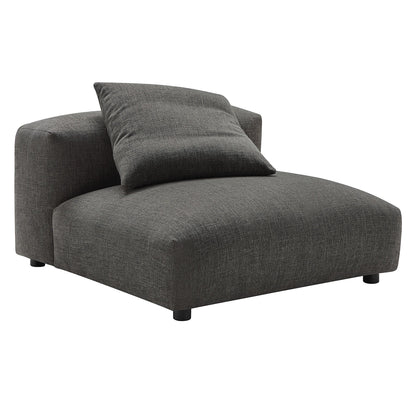 Solace modular upholstered armless chair by Modway in dark gray textured fabric on Tampa Home & Garden Store