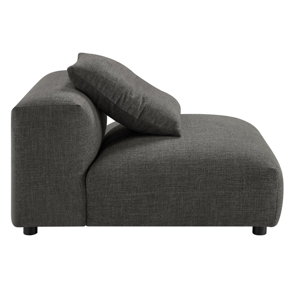 Solace 4-Piece Modular Upholstered Fabric Sectional Sofa, dark gray fabric, modular design by Modway on Tampa Home & Garden Store