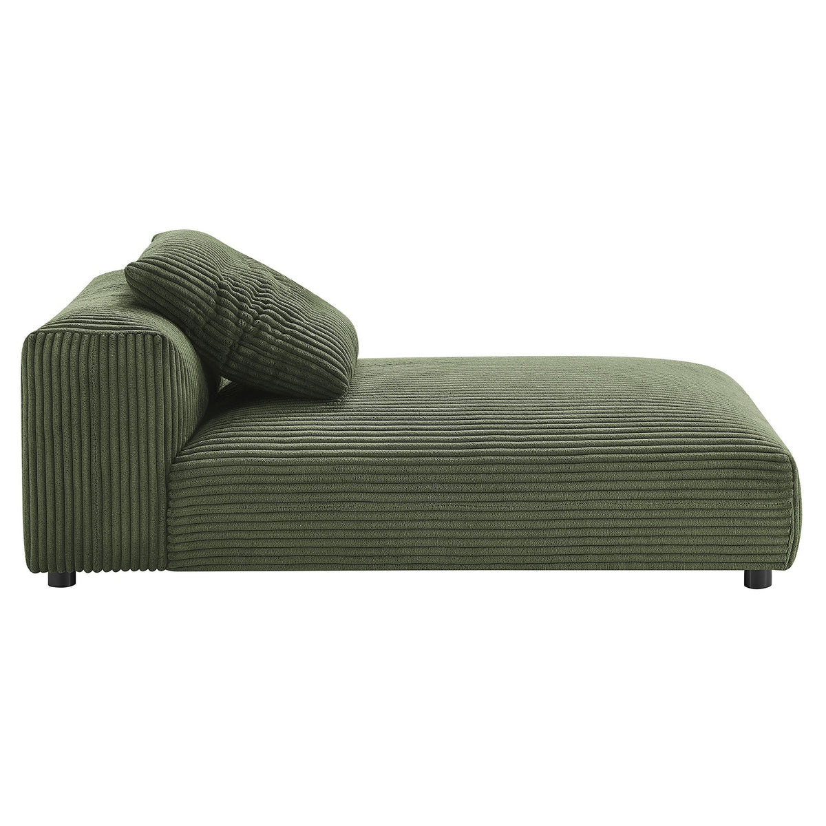 Solace 2-Piece Modular Corduroy Sectional Sofa with Chaise olive green, by HouseOfZazla on Tampa Home & Garden Store