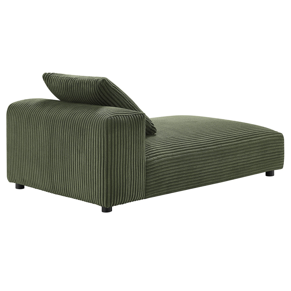 Solace Modular Corduroy Upholstered Armless Chaise Lounge dark green, modular by HouseOfZazla on Tampa Home & Garden Store