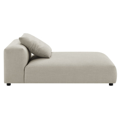 Solace 2-Piece Modular Upholstered Fabric Sectional Sofa with Chaise in beige fabric on Tampa Home & Garden Store