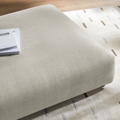 Solace Modular Upholstered Fabric Ottoman by Modway in light gray fabric on Tampa Home & Garden Store
