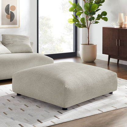 Solace modular upholstered fabric ottoman beige by Modway on Tampa Home & Garden Store