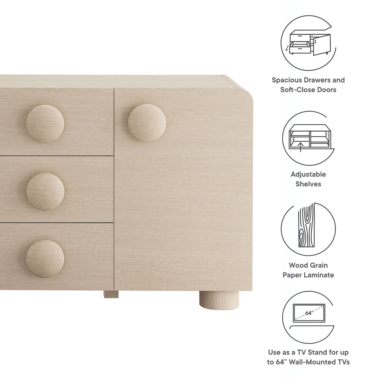 Modway Sonnet Sideboard and Storage Cabinet