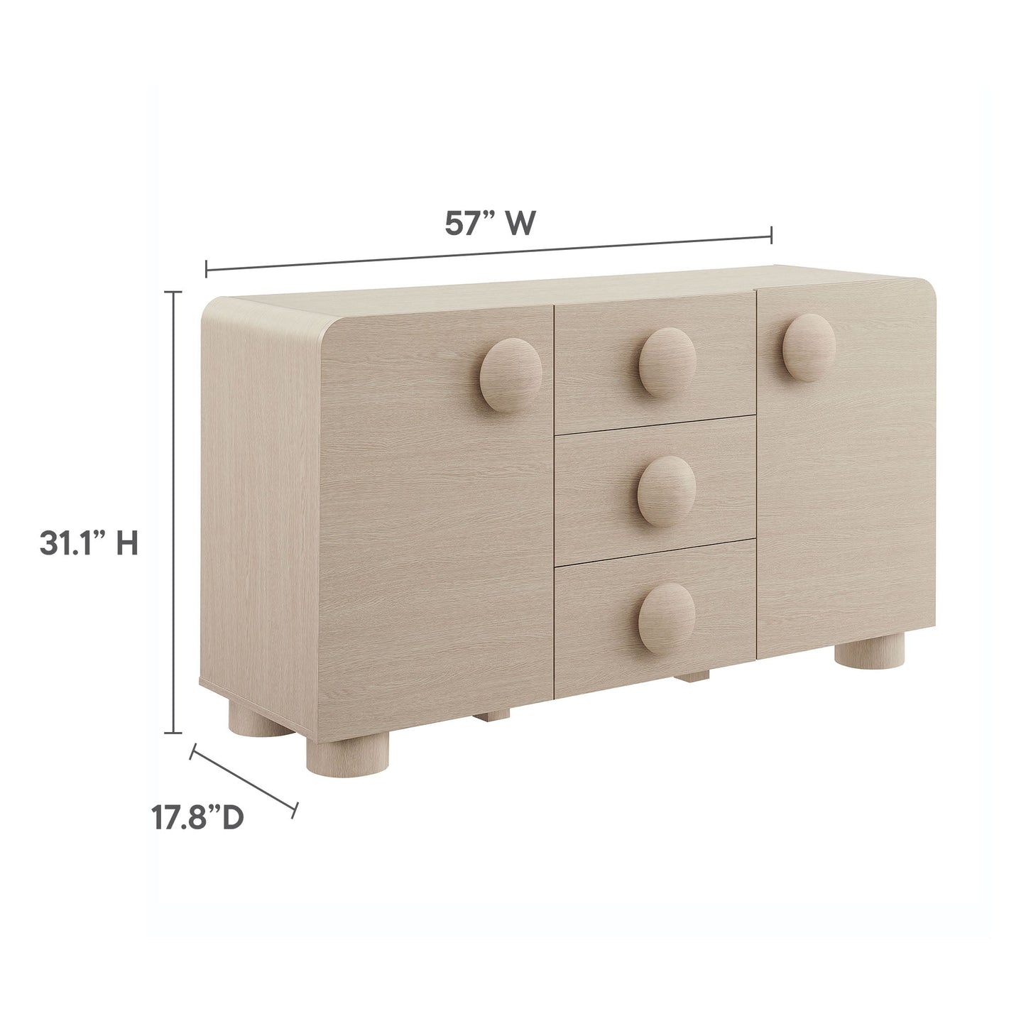 Modway Sonnet Sideboard and Storage Cabinet