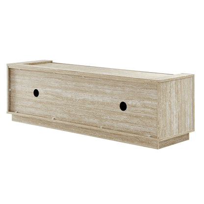 Hollis 59in Travertine TV Stand by Modway natural travertine finish with cable holes on Tampa Home & Garden Store