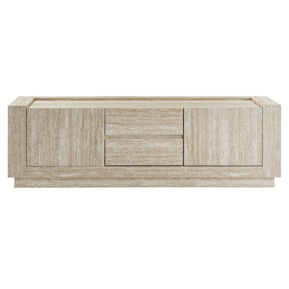 Hollis 59-inch Travertine TV Stand by Modway with flush-front drawers in travertine finish on Tampa Home & Garden Store