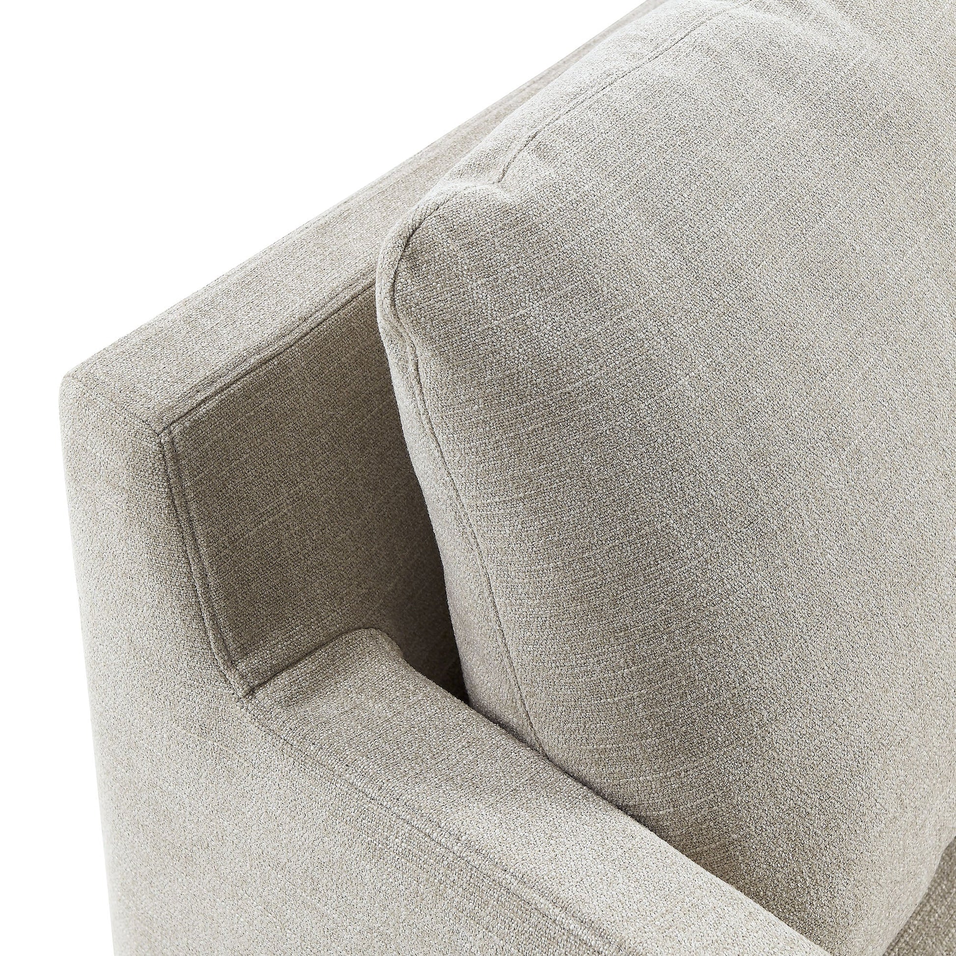 Serene Fabric Slipcovered Swivel Armchair beige textured fabric, accent chair by Modway on Tampa Home & Garden Store