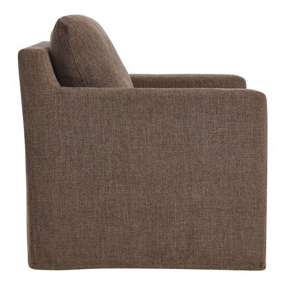 Serene Fabric Slipcovered Swivel Armchair in brown heather fabric by Modway (HouseOfZazla) on Tampa Home & Garden Store