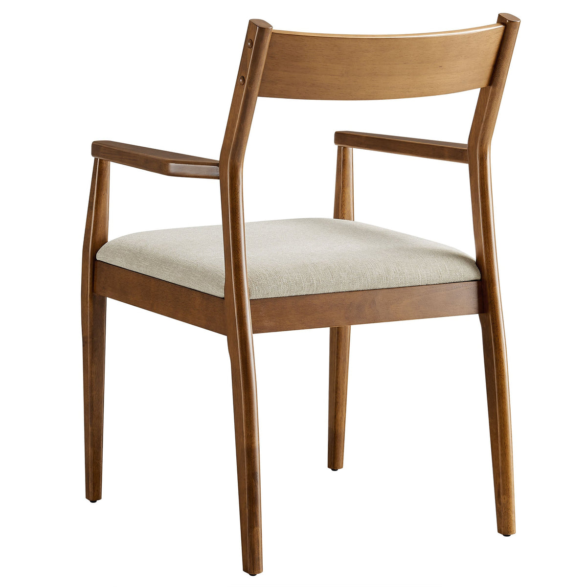 Solara Fabric Dining Armchairs set of 2, wooden frame with beige upholstery Modway on Tampa Home & Garden Store