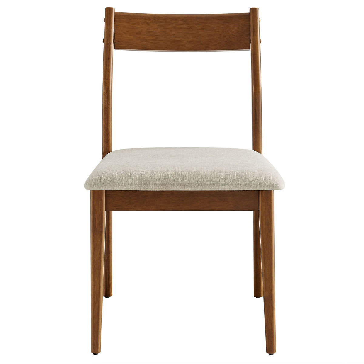 Solara Fabric Wood Dining Chair by Modway; beige upholstered seat, warm brown wood frame on Tampa Home & Garden Store