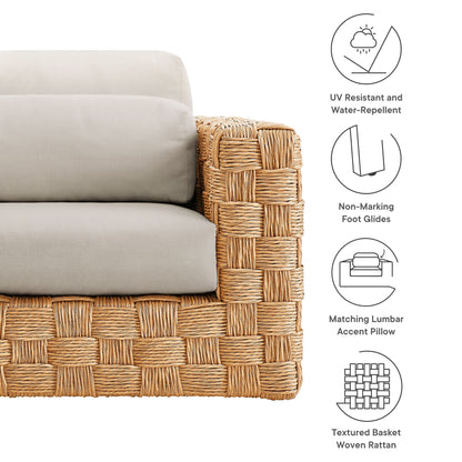 Thames Outdoor Rattan Patio Armchair By Modway