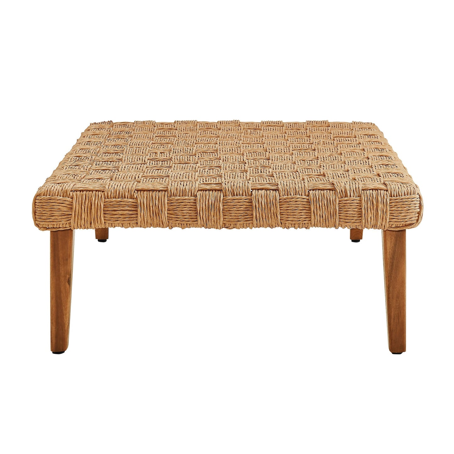 Thames Outdoor Wicker Patio Coffee Table for Deck