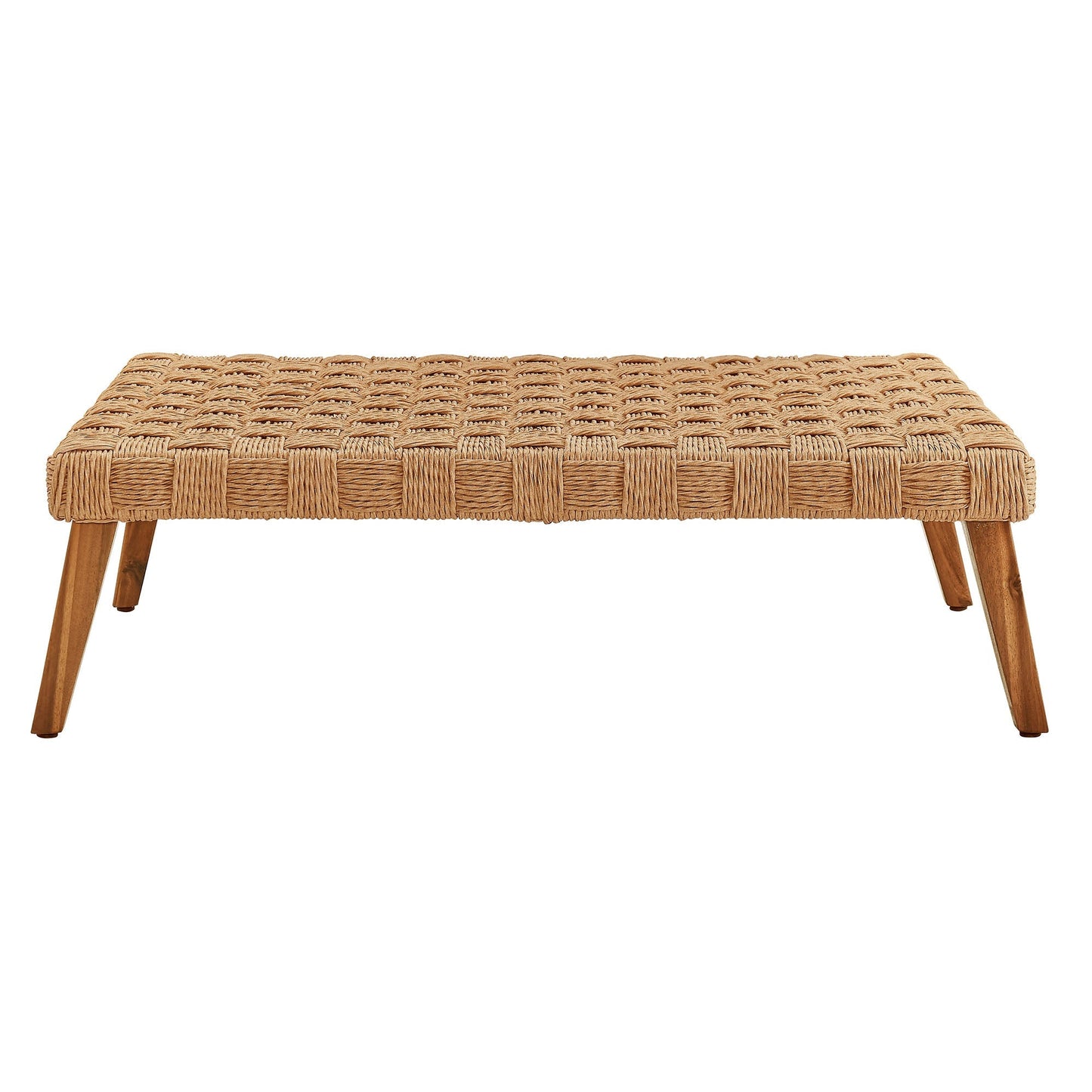 Thames Outdoor Wicker Patio Coffee Table for Deck
