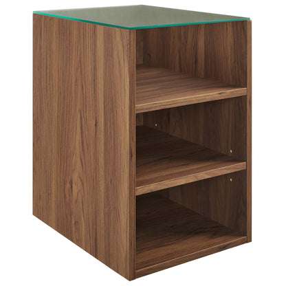 Render 62in wall-mount double sink bathroom vanity walnut wood with glass top by HouseOfZazla on Tampa Home & Garden Store