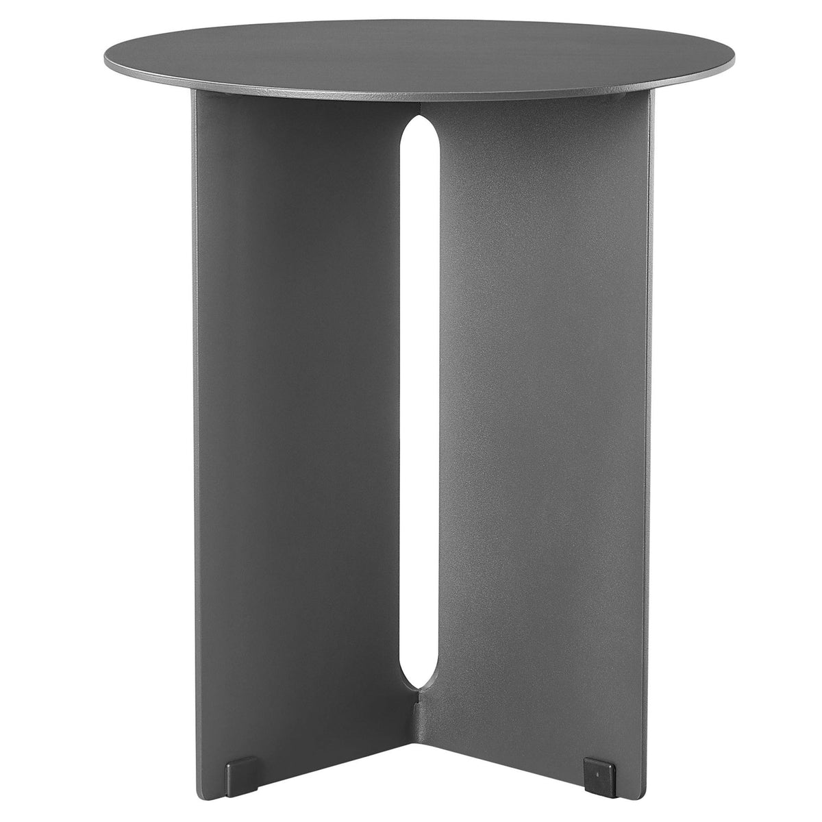 Tecton outdoor aluminum side table by Modway round top with pedestal base on Tampa Home & Garden Store