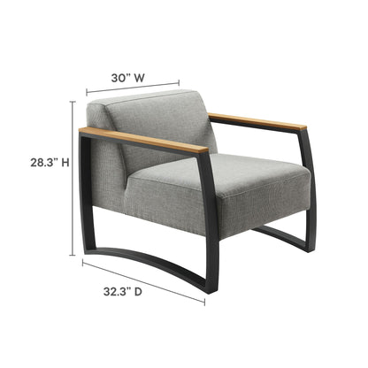 Sauve Outdoor Patio Aluminum Armchair by Modway