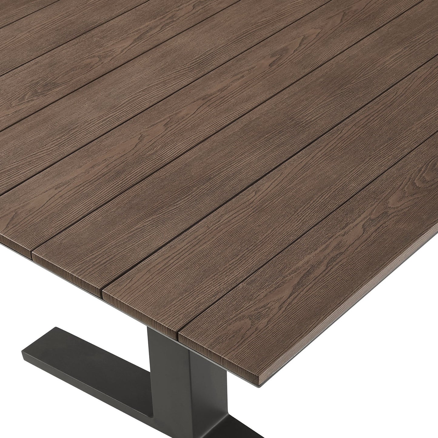 Contemporary Outdoor Aluminum Dining Table